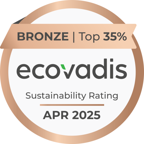 EcoVadis Bronzen medaille april 2025